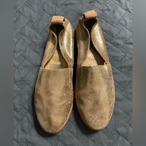 SOREL Metallic Brown ELLA Slip-On Flats